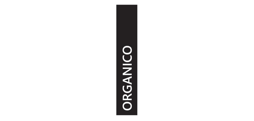 Etichetta adesiva raccolta differenziata - con stampa "ORGANICO" - 45 x 230 mm - vinile - bianco opaco - Medial