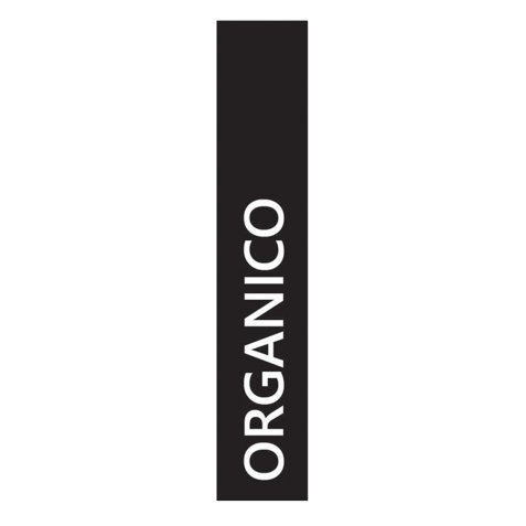 Etichetta adesiva raccolta differenziata - con stampa "ORGANICO" - 50 x 200 mm - vinile - bianco opaco - Medial