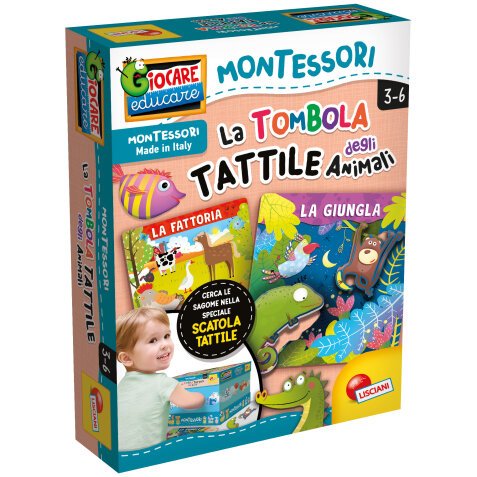 Tombola tattile degli animali Montessori Plus - Lisciani