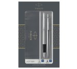 Gift Set DUO - Jotter stainless steel CT sfera + stilografica - punta media - Parker
