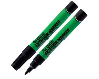 Marcatore permanente - per esterni - punta tonda 1,5 mm - nero - Artline