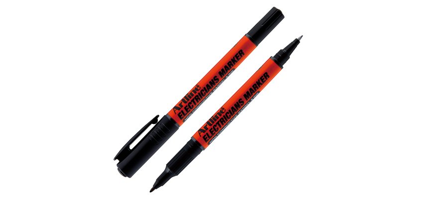 Marcatore permanente - per elettricisti - a doppia punta 0,4-1,0 mm - nero - Artline