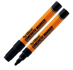 Marcatore permanente - per cemento e mattoni - punta tonda 1,5 mm - nero - Artline