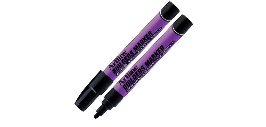 Marcatore permanente - per costruttori - punta tonda 2,3 mm - nero - Artline