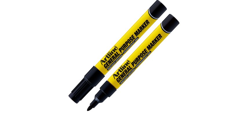 Marcatore permanente - multiuso - punta tonda 1,5 mm - nero - Artline