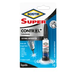 Colla istantanea Super Control - universale - con sistema antigoccia - 5 gr - Bostik