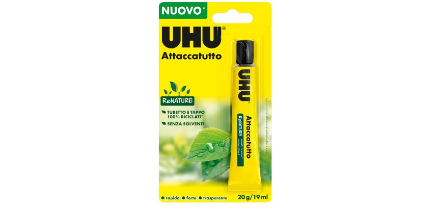 Colla attaccatutto senza solventi - 20 ml - in blister - UHU