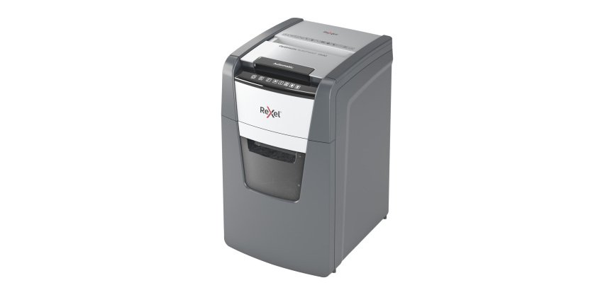 REXEL Distruggidocumenti Optimum Autofeed+ 150M, Taglio Micro, Sicurezza P-5, 150 Fogli, 44L