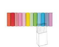 Rotolo carta regalo - 2 m x 70 cm - fantasie righe e pois - Rex Sadoch - espositore 50 pezzi