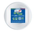 Scodella riutilizzabile - rotonda - diametro 17 cm - 630 ml - PS reuse - bianco - Dopla - conf. 20 pezzi