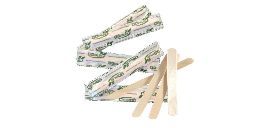 Palette in legno - imbustate singolarmente - 10,5 cm - Dopla - conf. 50 pezzi