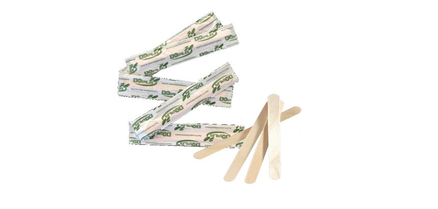 Palette in legno - imbustate singolarmente - 9 cm - Dopla - conf. 50 pezzi