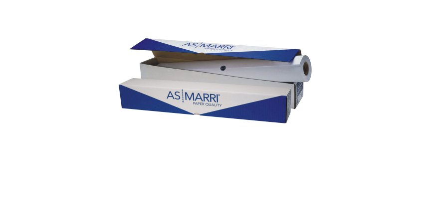 Carta plotter J.80S - 610 mm x 50 mt - 80 gr - inkjet - opaca - bianco - As Marri