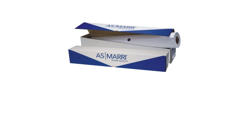 Carta plotter J.90S - 610 mm x 50 mt - 90 gr - inkjet - opaca - bianco - As Marri