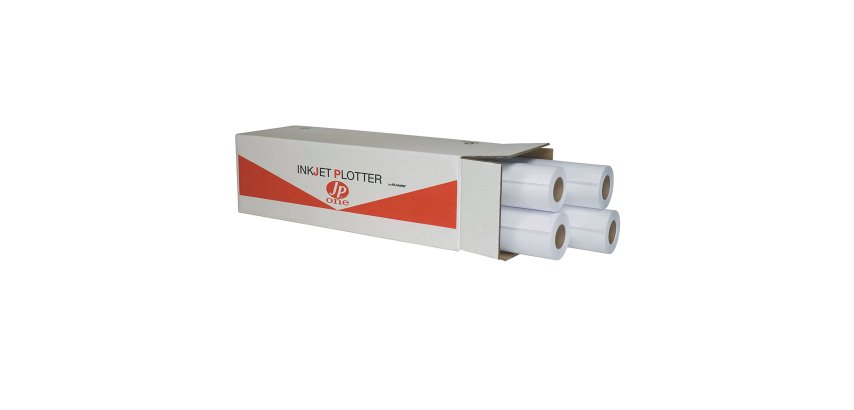 Carta plotter JP One P.90M - 610 mm x 50 mt - 90 gr - inkjet - opaca - bianco - As Marri