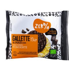 Gallette di mais - ricoperte di cioccolato fondente - 32 gr - Zer%glutine