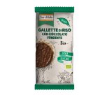Gallette di riso - con cioccolato fondente - 100 gr - Fior di Loto