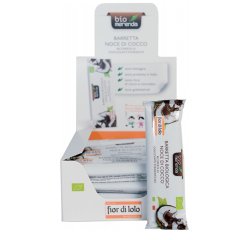 Barretta noce di cocco - ricoperta di cioccolato fondente - 30 gr - Biomerenda