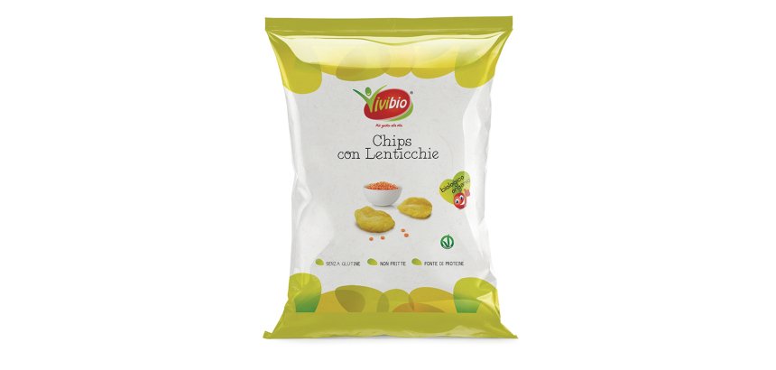 Chips con lenticchie - 35 gr - Vivibio