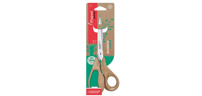 Forbici Advanced Wood - asimmetriche - 21 cm - Maped