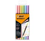 Pennarello Intensity Pastel - dual tip brush - colori assortiti - Bic - conf. 6 pezzi