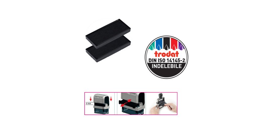 Tampone 6/4931 - nero - Trodat - blister 2 pezzi