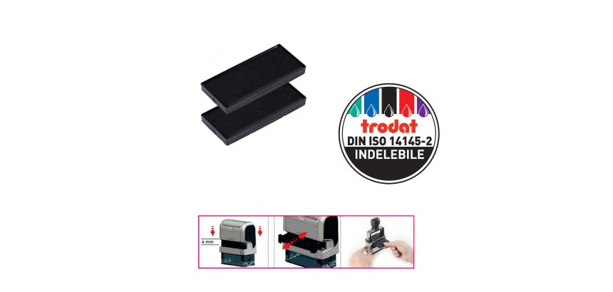 Tampone 6/4931 - nero - Trodat - blister 2 pezzi