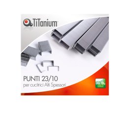 Punti metallici 23/10 - TiTanium - conf. 1000 pezzi
