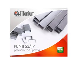 Punti metallici 23/17 - TiTanium - conf. 1000 pezzi