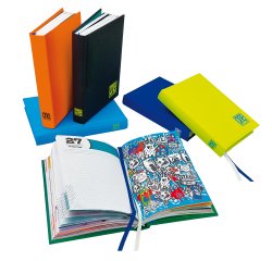 Diario maschile - 12 mesi - copertina soft touch - colori assortiti - Blasetti