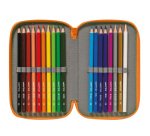 Astuccio 3 zip - 13 x 20 x 7,5 cm - colori e fantasie assortiti - Carioca