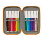 Astuccio 3 zip - 13 x 20 x 7,5 cm - colori e fantasie assortiti - Carioca