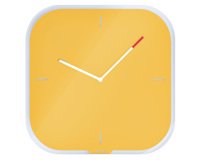 Orologio da parete Cosy - silenzioso - vetro - giallo - Leitz