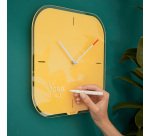 Orologio da parete Cosy - silenzioso - vetro - giallo - Leitz
