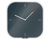 Orologio da parete Cosy - silenzioso - vetro - grigio - Leitz