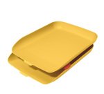 Kit doppia vaschetta portacorrispondenza Cosy - giallo - Leitz