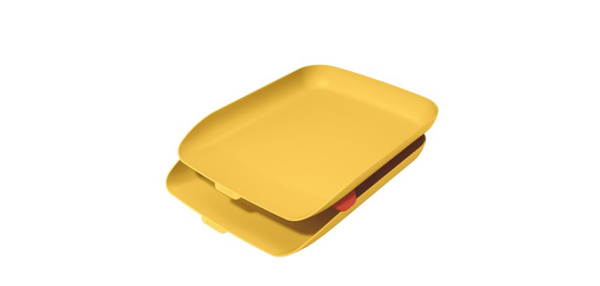 Kit doppia vaschetta portacorrispondenza Cosy - giallo - Leitz