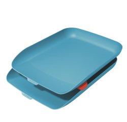 Kit doppia vaschetta portacorrispondenza Cosy - blu - Leitz