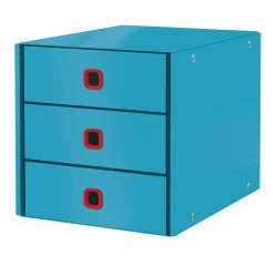 Cassettiera Click&Store Cosy - 3 cassetti - blu - Leitz