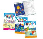 Album da colorare - spazio - 24 facciate - per bambina - fantasie alfabeto inglese, bimba, spazio - Blasetti