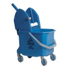 Carrello per pulizie Mono Pro18 - monovasca- 18 L - 29 x 40 x 76 cm - blu - Taxon