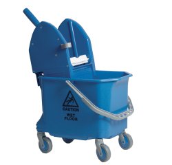 Carrello per pulizie Mono Pro18 - monovasca- 18 L - 29 x 40 x 76 cm - blu - Taxon
