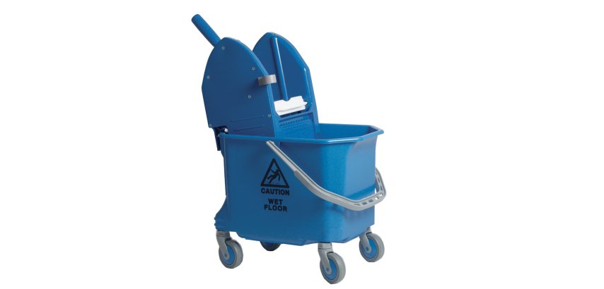 Carrello per pulizie Mono Pro18 - monovasca- 18 L - 29 x 40 x 76 cm - blu - Taxon