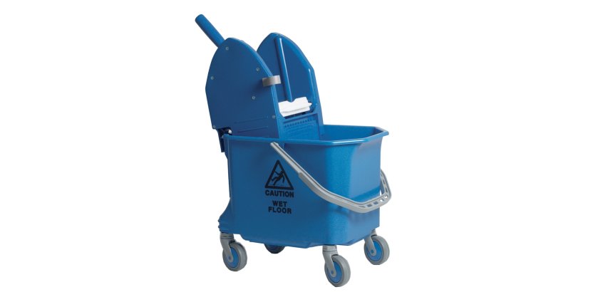 Carrello per pulizie Mono Pro18 - monovasca- 18 L - 29 x 40 x 76 cm - blu - Taxon