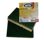 Spugna Cell 80 Plus - abrasiva - antibatterica - Arix - conf. 5 pezzi