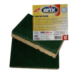 Spugna Cell 80 Plus - abrasiva - antibatterica - Arix - conf. 5 pezzi
