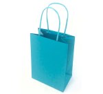 Shopper Twisted - maniglie cordino - 45 x 15 x 50 cm - carta kraft - turchese - Mainetti Bags - conf. 25 pezzi
