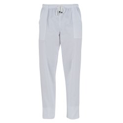 Pantalone unisex Giblor's Pitagora, bianco