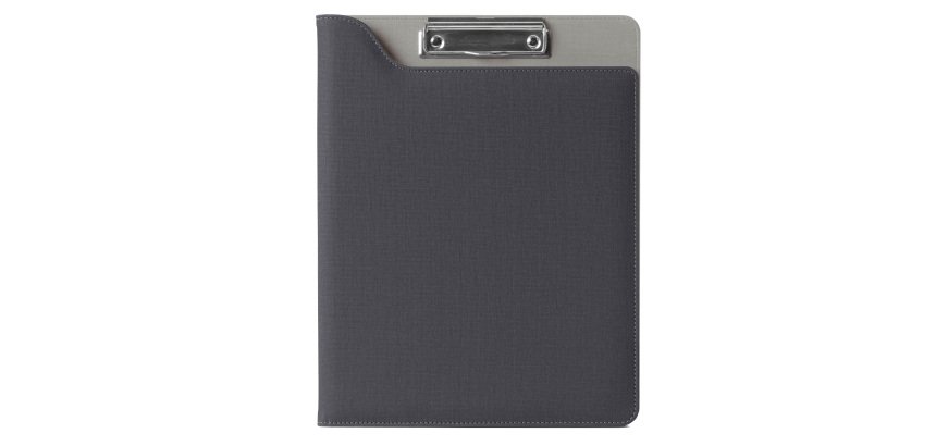 Portablocco Meet - con molla - 31 x 25 x 1,5 cm - grigio - InTempo