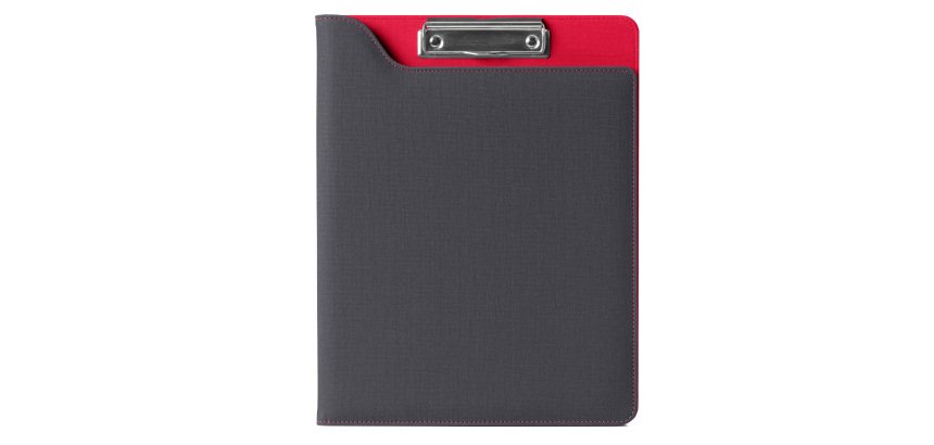 Portablocco Meet - con molla - 31 x 25 x 1,5 cm - rosso - In Tempo